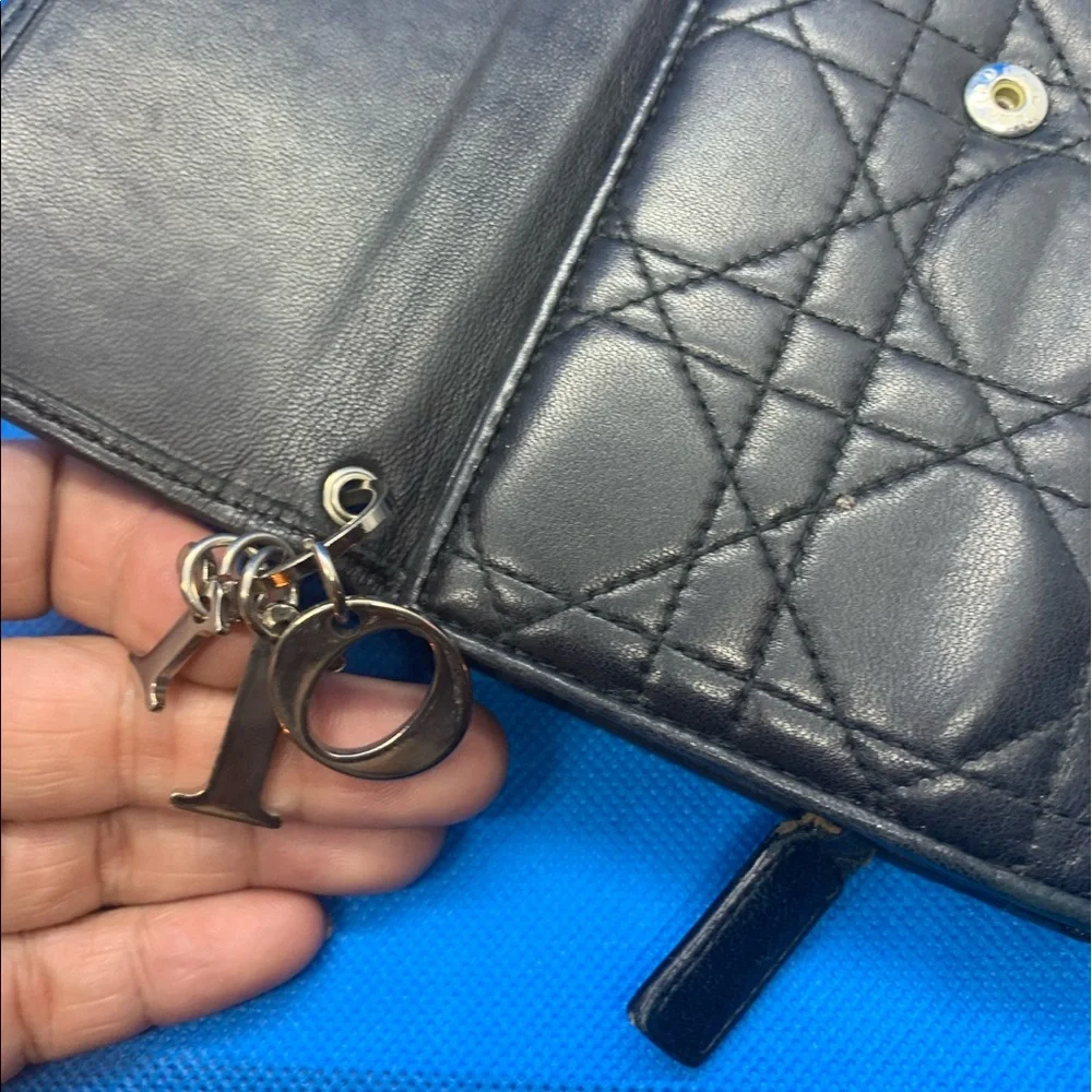 - Dior signature black Leather Wallet ‎ Dior Trotter line